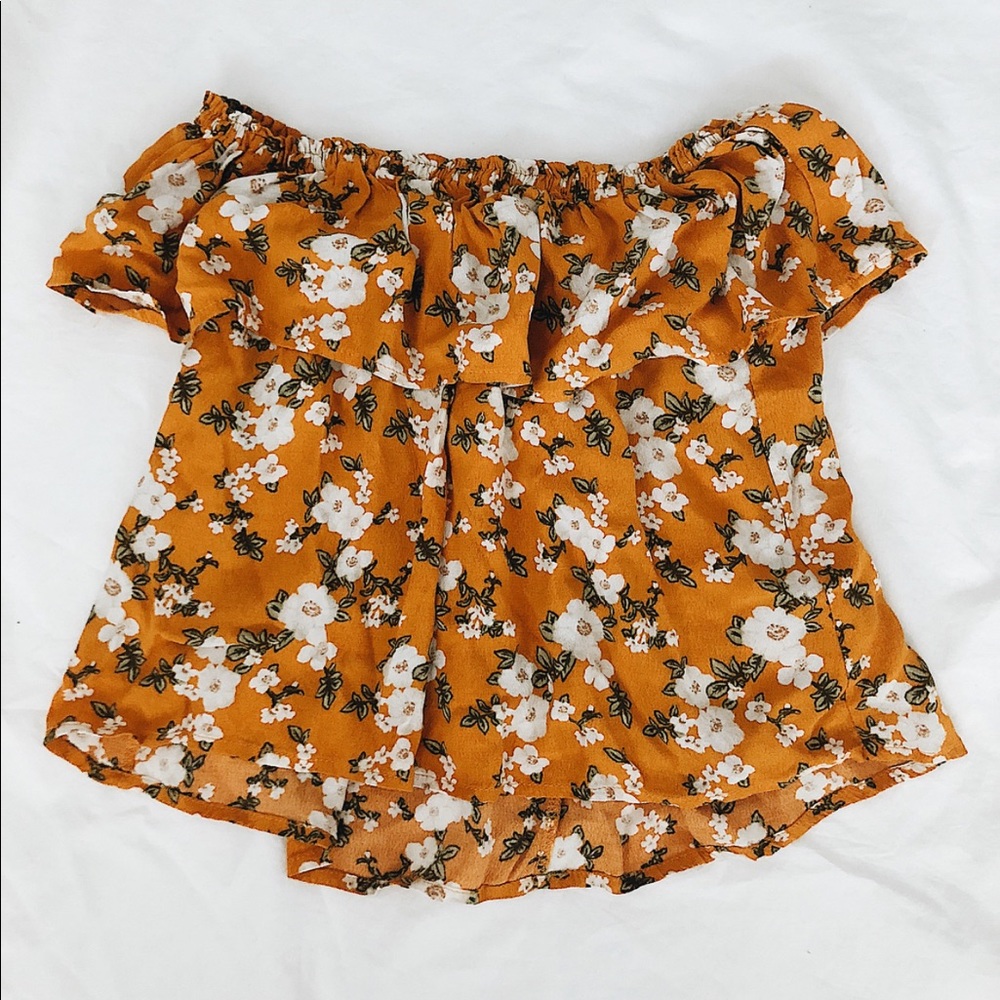 FLORAL OFF THE SHOULDER TOP